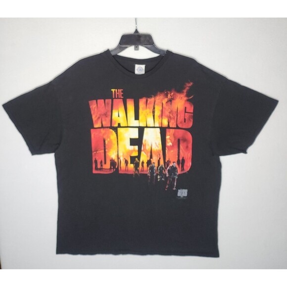The Walking Dead Zombies AMC 2013 Promo Black T-shirt  Mens 2XL - Picture 1 of 4